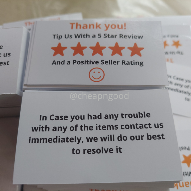 Feedback Thank you card