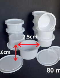 white Yoghurt Cups 80ml