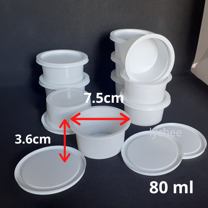 white Yoghurt Cups 80ml